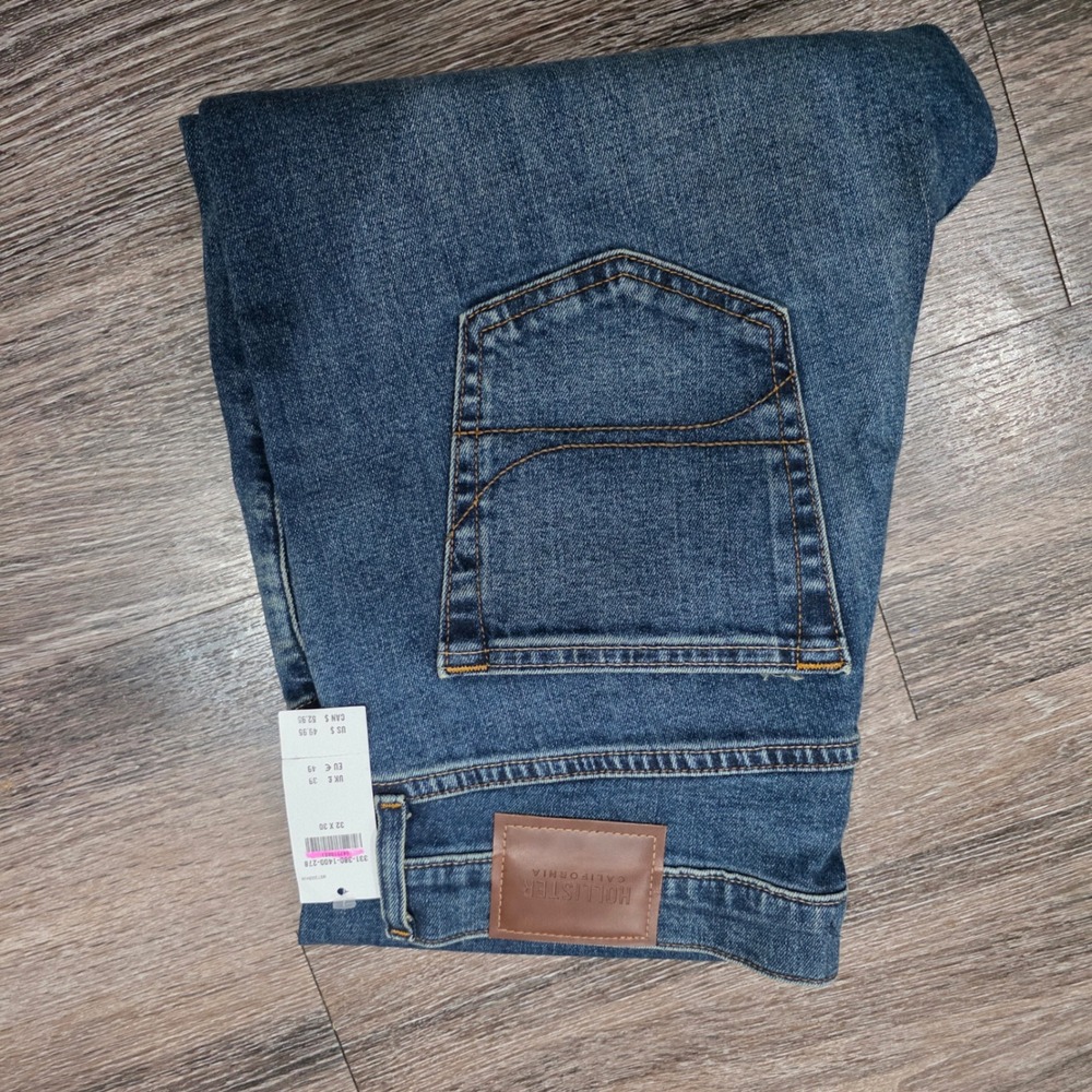 Hollister EpicFlex BootcutJeans Mens 32x30 Dark Wash Blue Denim 331-380-1400-278 - Picture 9 of 9
